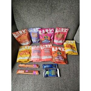 Bark Box Dog Treats Lot of 9 Bags No Poultry Variety Plus 4 individual treats